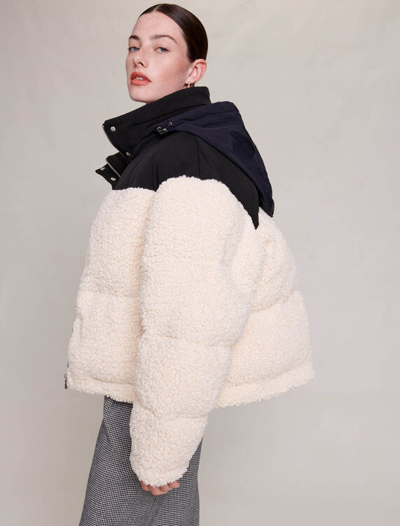 Bicolour padded jacket - Coats - MAJE
