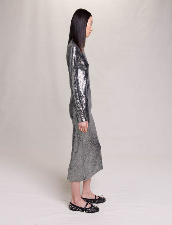 Glitter maxi dress - Dresses - MAJE