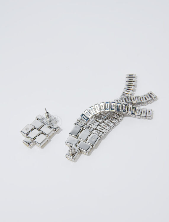 Cascade diamanté earrings - Fall-Winter Collection - MAJE