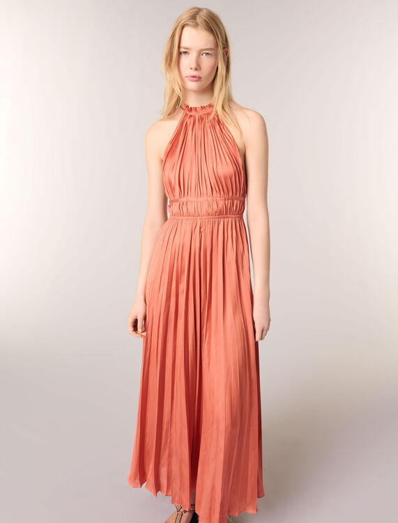 Pleated maxi dress - Dresses - MAJE