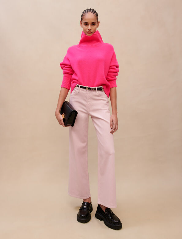 Pink cashmere jumper : Lunar New Year color Fluo Pink
