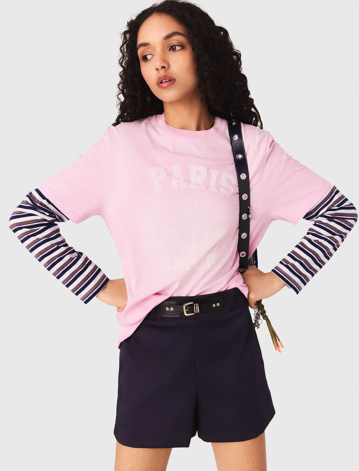 Nautical print T-shirt - T-Shirts - MAJE