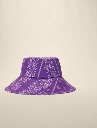 Paisley print bucket hat : Caps and bucket hats color Purple bandana