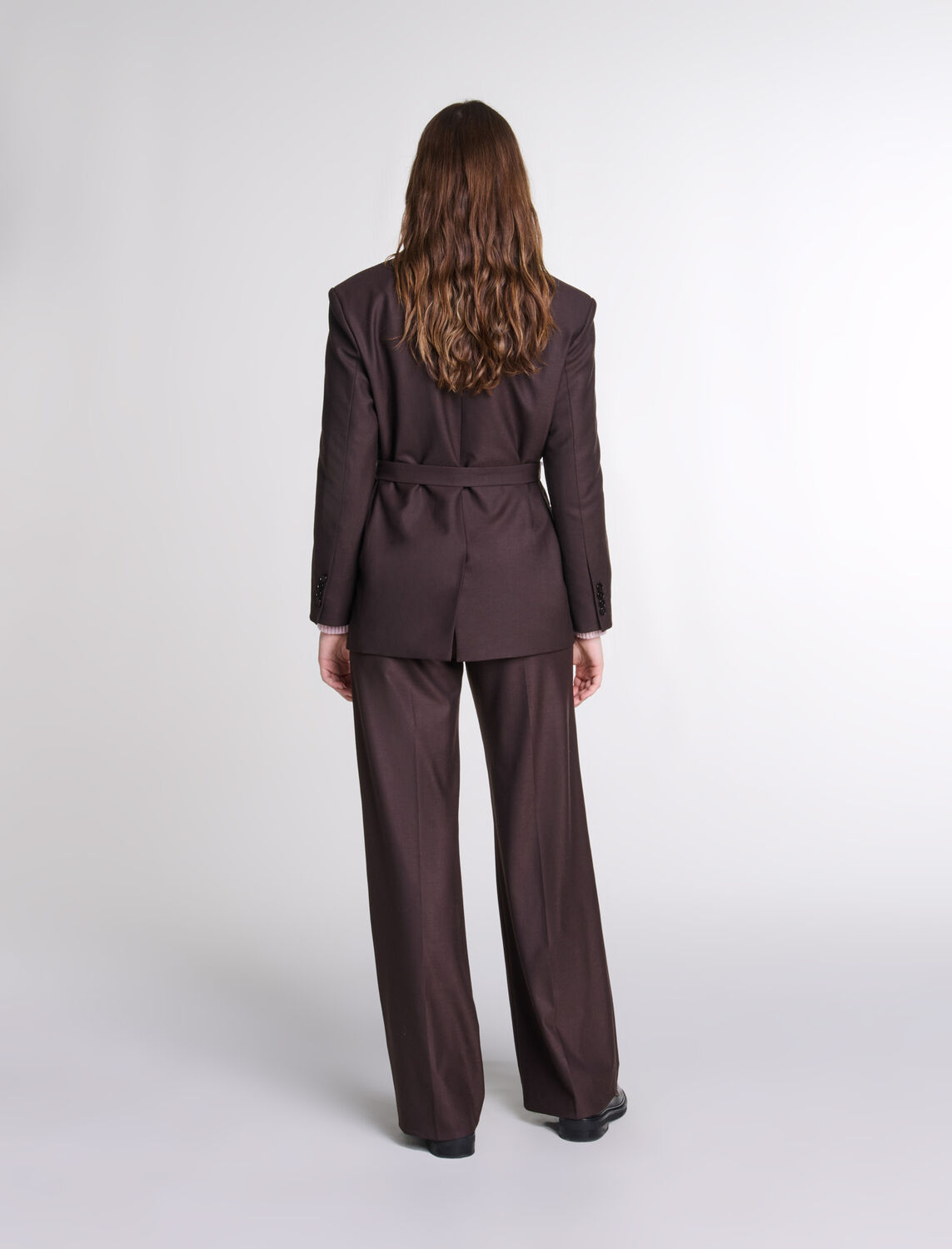 Belted suit jacket - Blazers & Jackets - MAJE