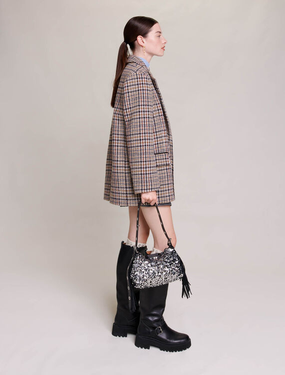 Short checked jacket - Blazers & Jackets - MAJE