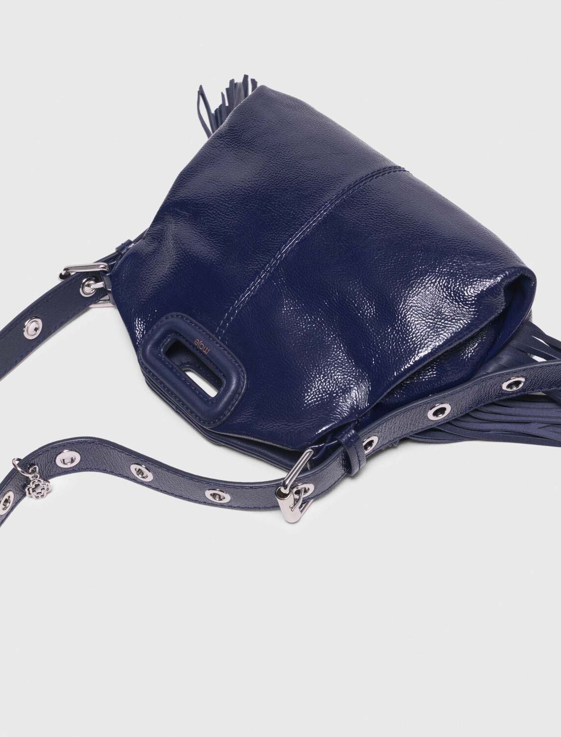 Naplak leather Miss M Mini bag : M Bag color Navy