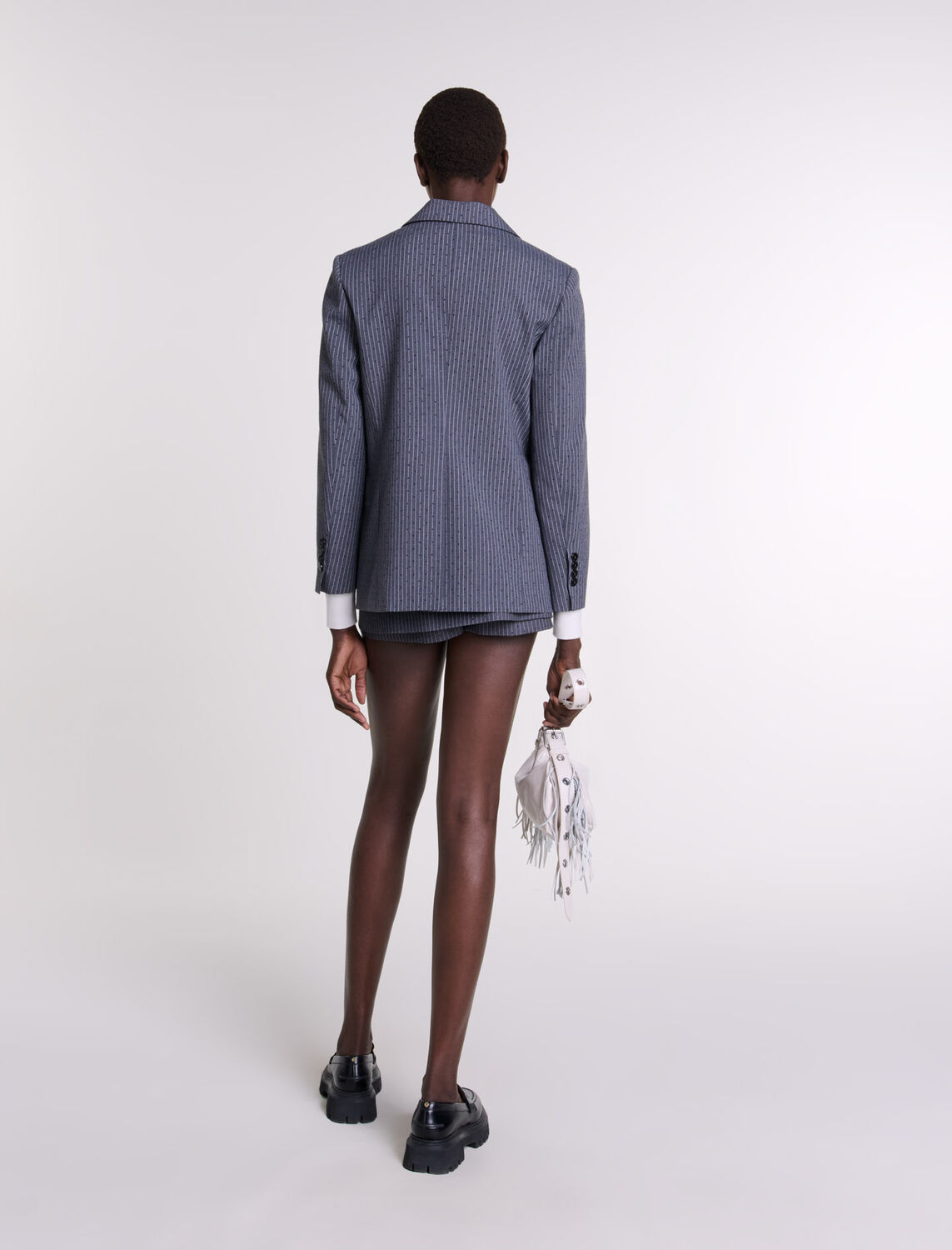 Rhinestone suit jacket - Fall-Winter Collection - MAJE