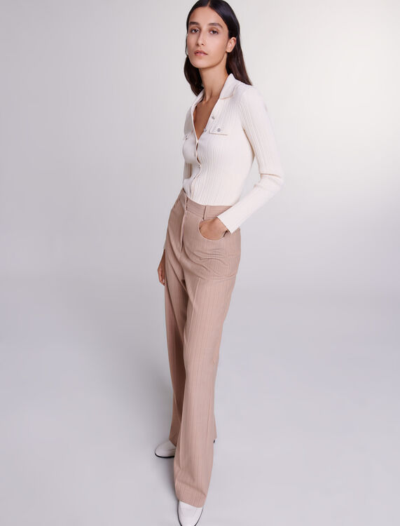 High-waisted trousers - Trousers & Jeans - MAJE