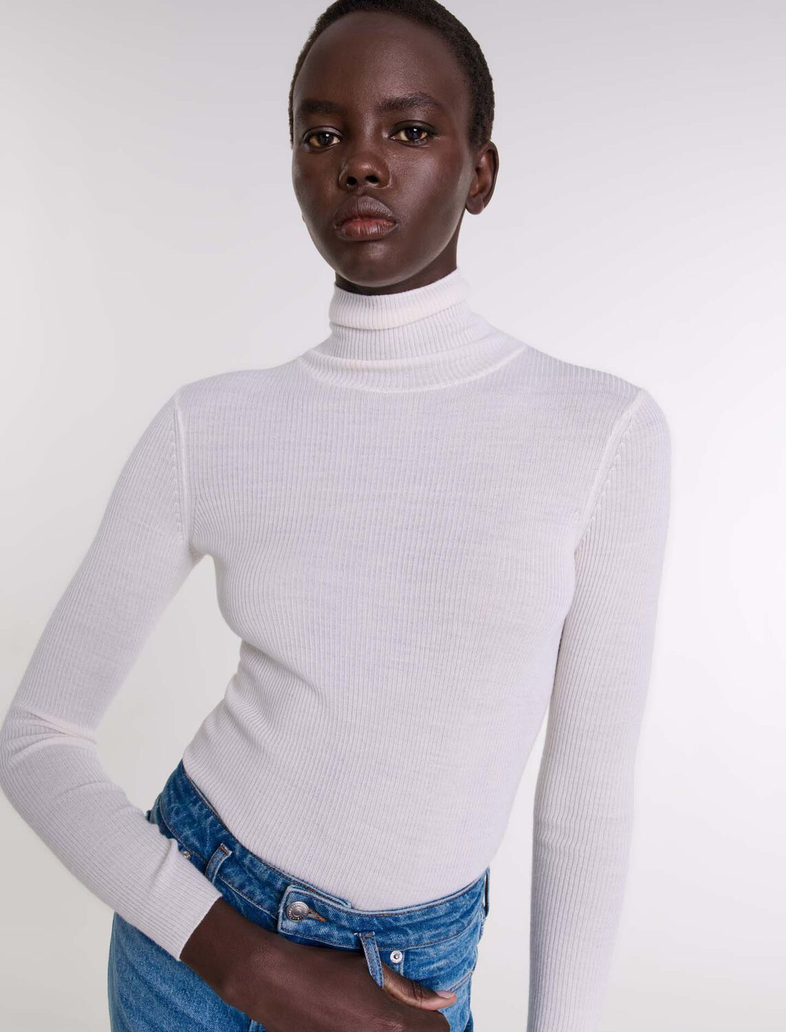 Wool and silk jumper : Sweaters & Cardigans color 