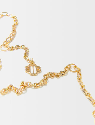 Clover logo chain belt : Summer Paradise color Gold