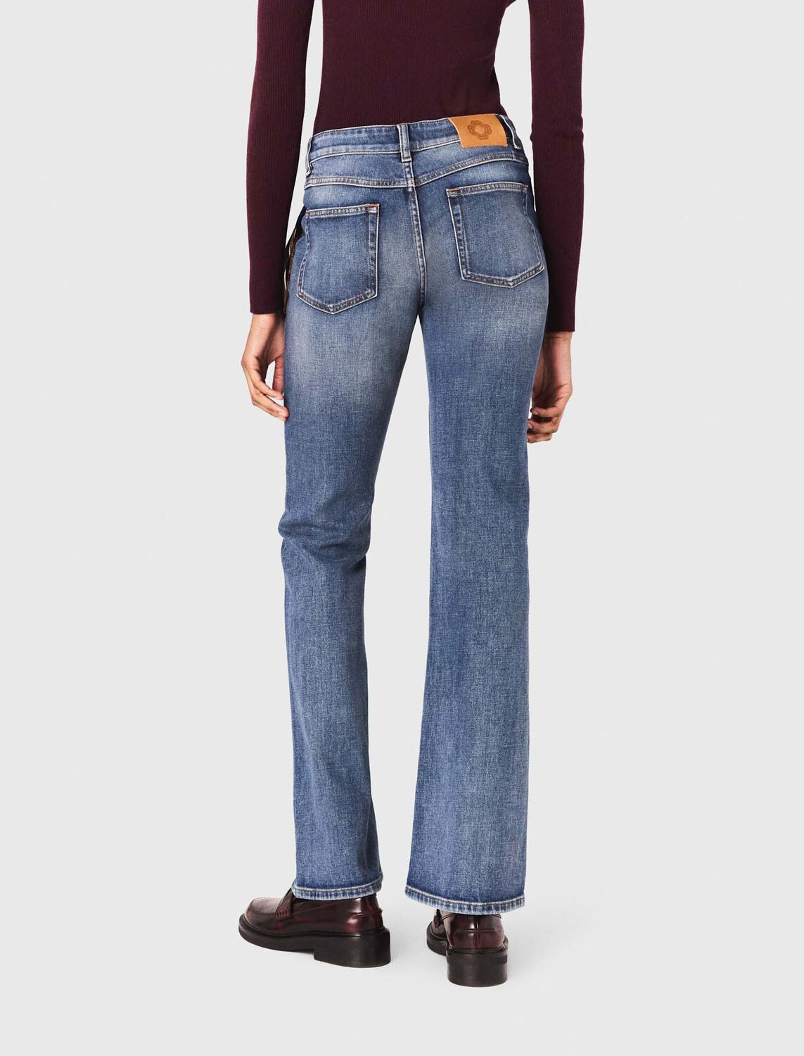 maje : Trousers & Jeans 顏色 蓝色/BLUE