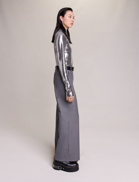 Wide-leg trousers - Bottoms - MAJE