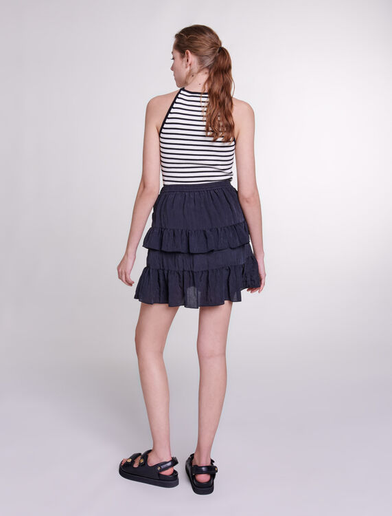 Short ruffled skirt - Skirts & Shorts - MAJE