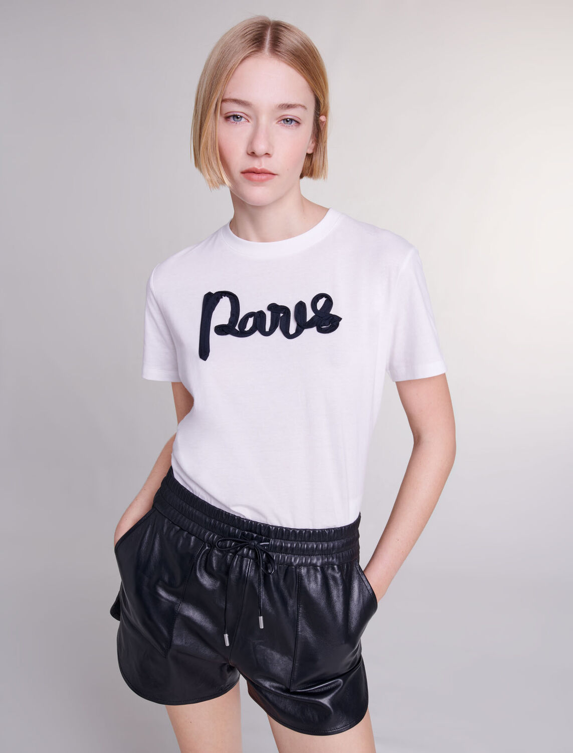 maje : T-Shirts 顏色 白色/WHITE