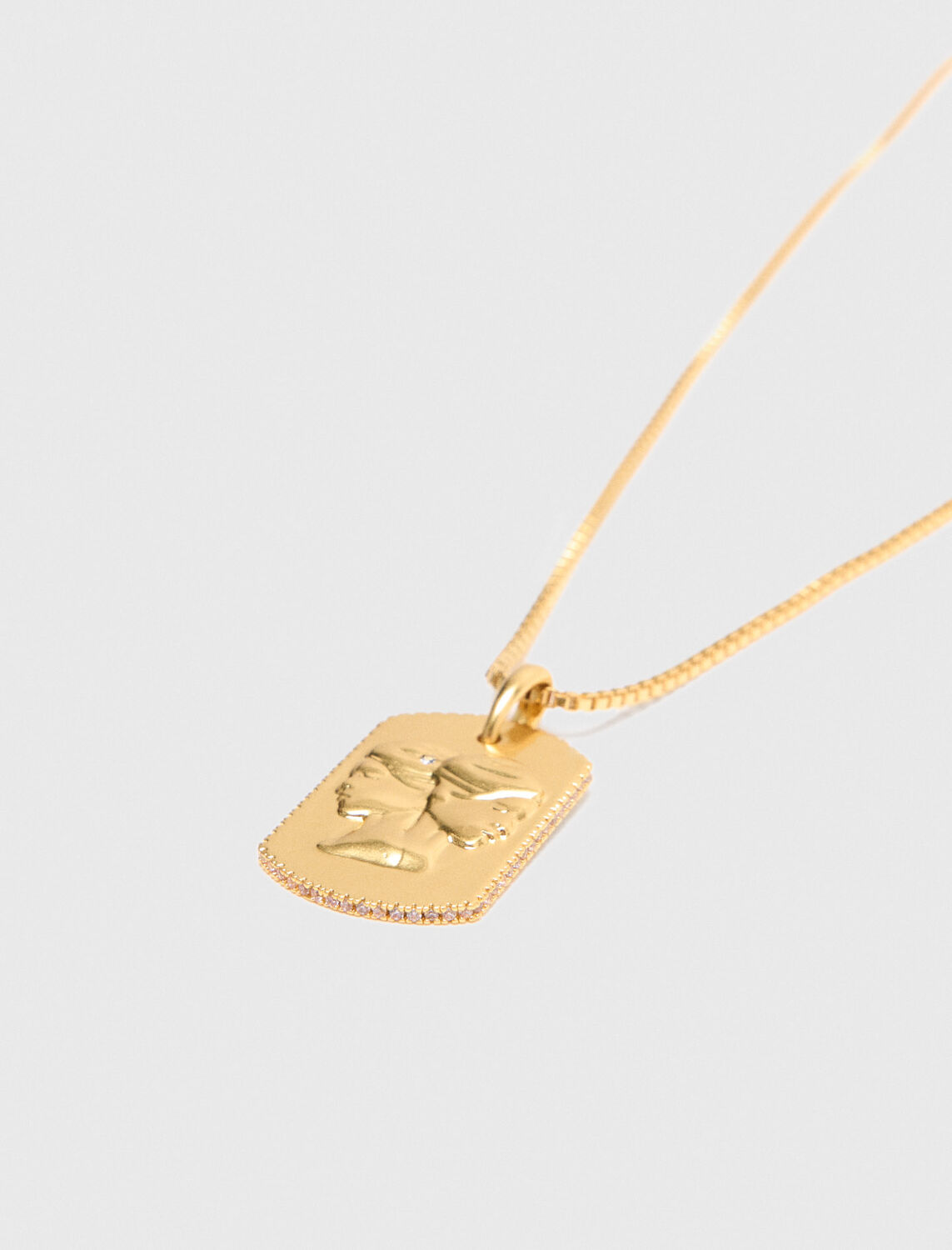 Zodiac sign plaque necklace -  - MAJE