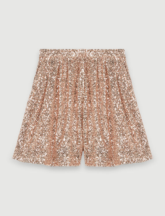Sequinned shorts - Skirts & Shorts - MAJE