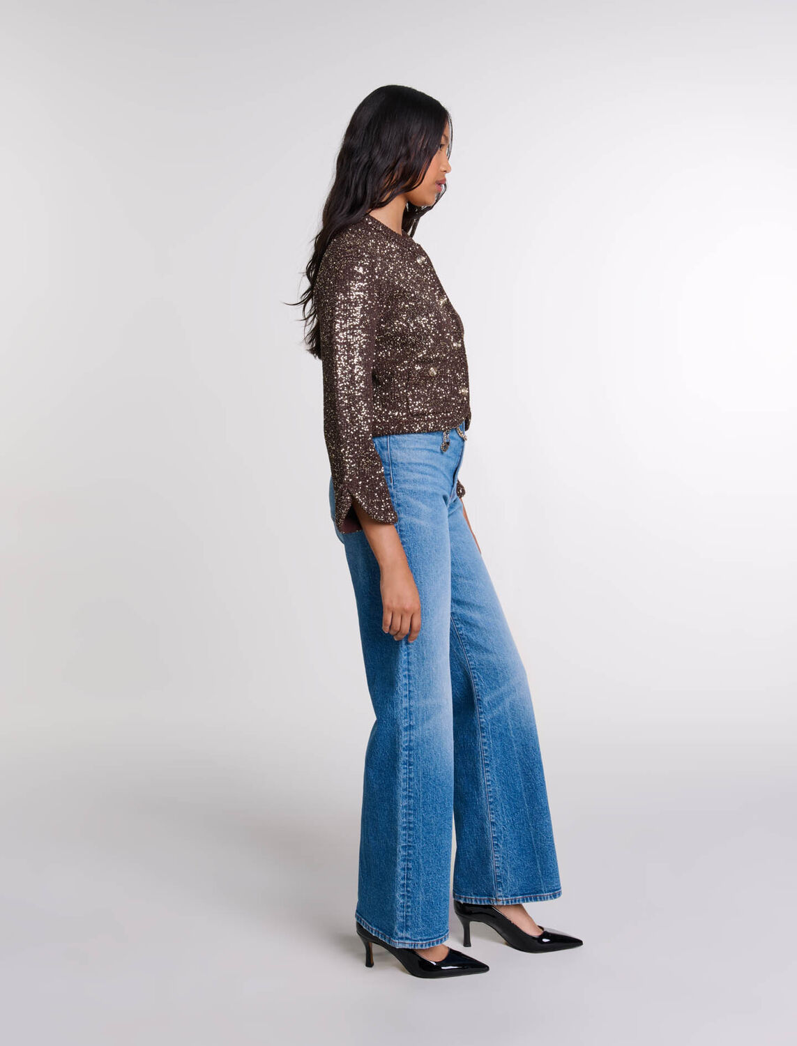 Sequinned cardigan - Fall-Winter Collection - MAJE