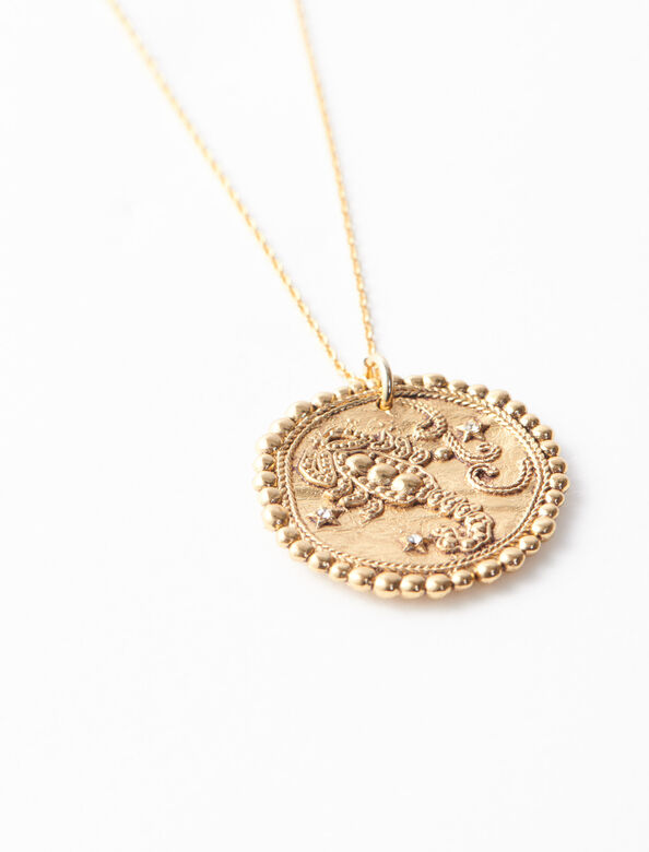Scorpio zodiac sign necklace : Other Accessories color 
