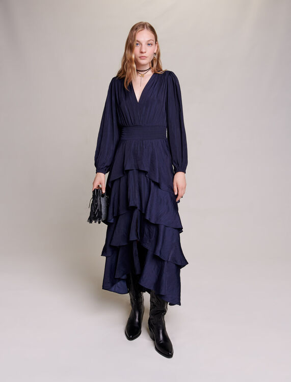 Ruffled maxi dress - Dresses - MAJE