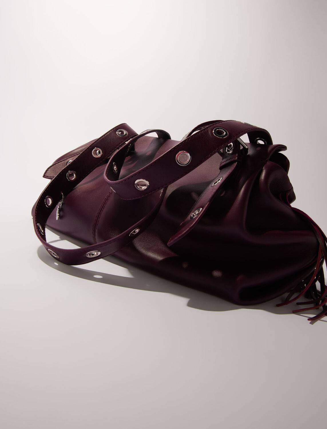 Plain leather Miss M XL bag : M Bag color Burgundy