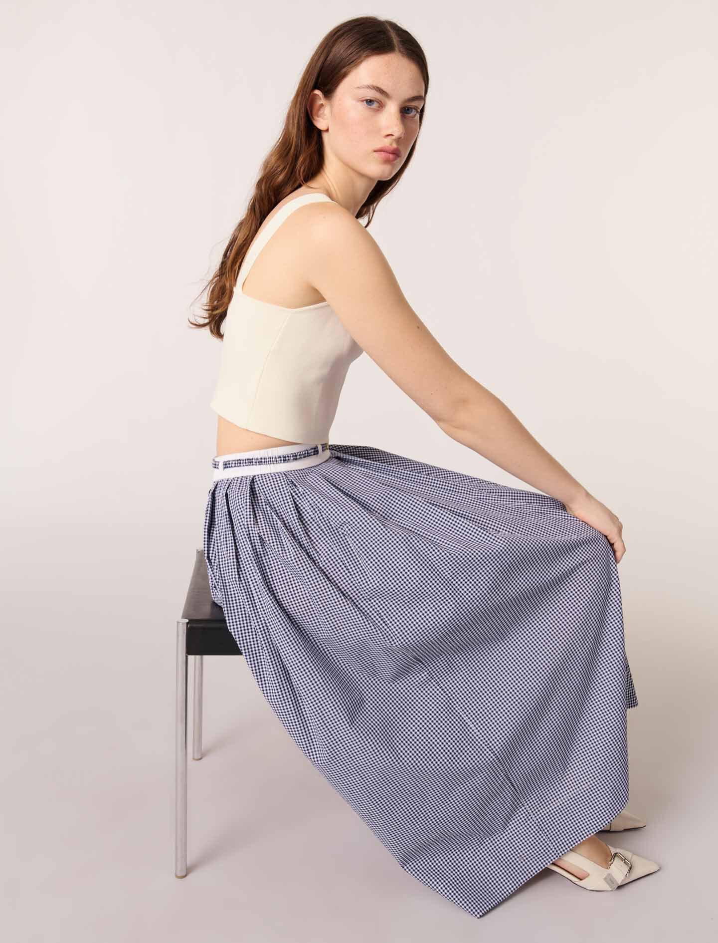 225MACLYNA Knit crop top - Tops - Maje.com