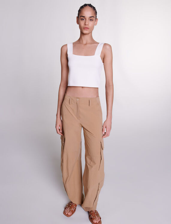 Cargo trousers with pockets -  - MAJE