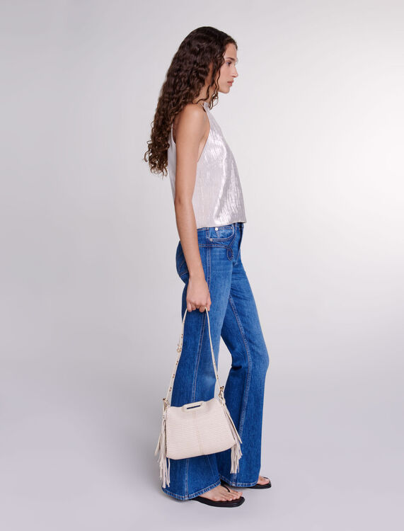Raffia effect Miss M Mini bag - Miss M Bags - MAJE