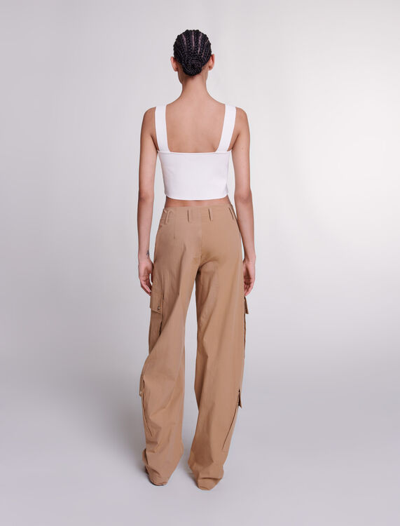 Cargo trousers with pockets -  - MAJE