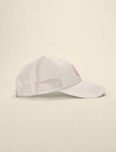 Cotton cap with Clover logo : Caps and bucket hats color Pink/Ecru