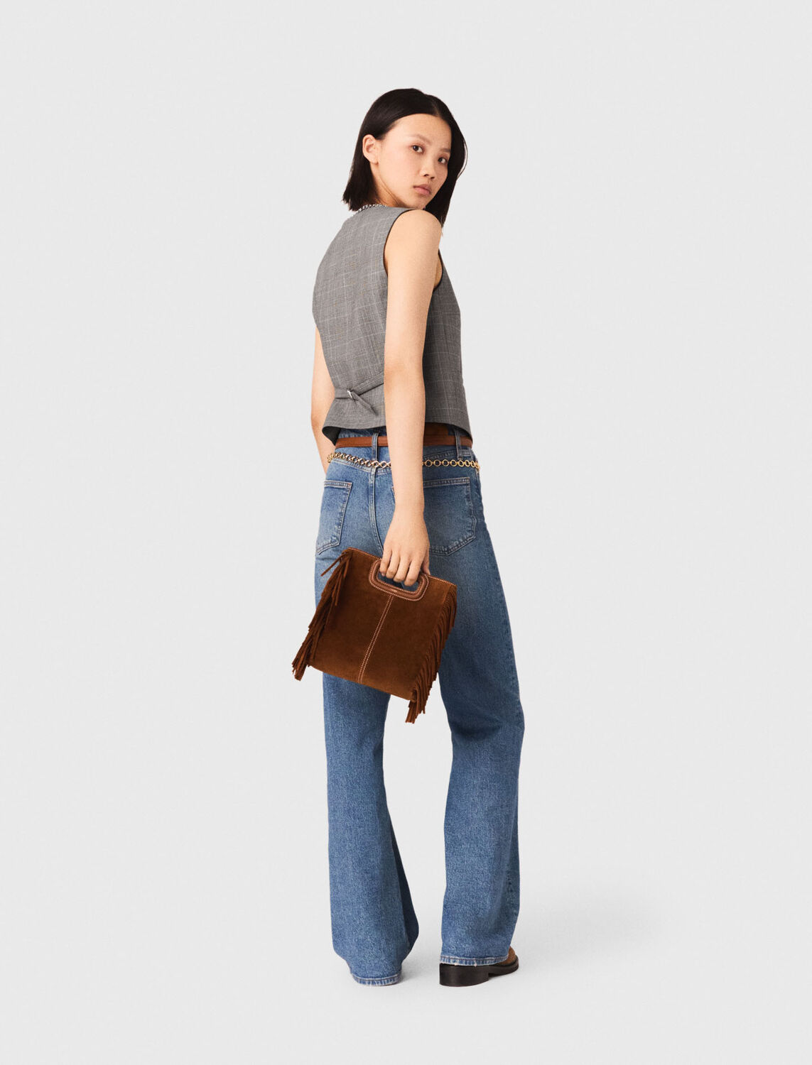 Checked tailored jacket - Tops - MAJE