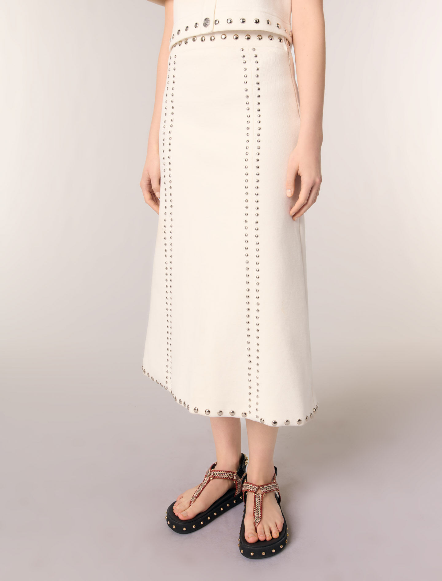 【Anyone more】Yuu Emboss Square Layered Midi Skirt PRINTED LAYERED MIDI SKIRT - Multicolored | ZARA Canada