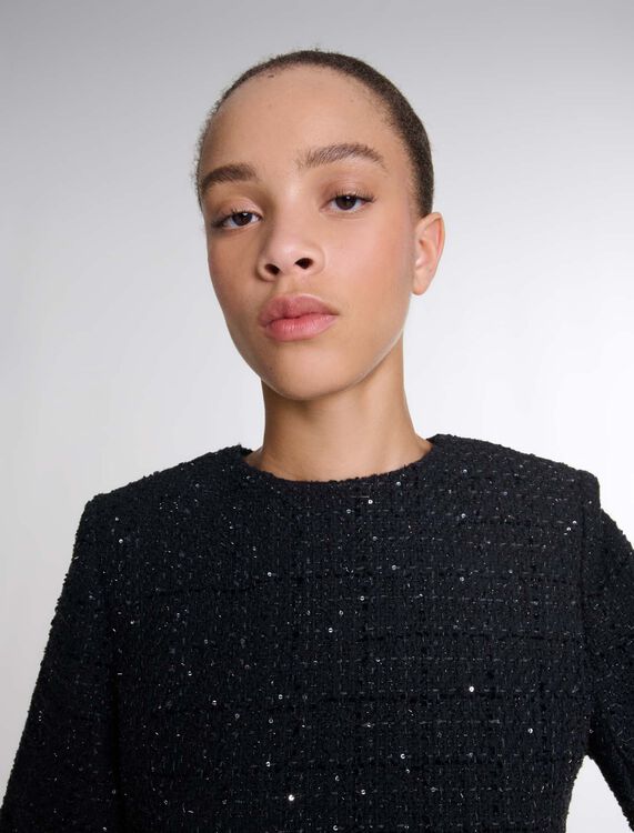 Tweed 2-in-1 short dress - Fall-Winter Collection - MAJE