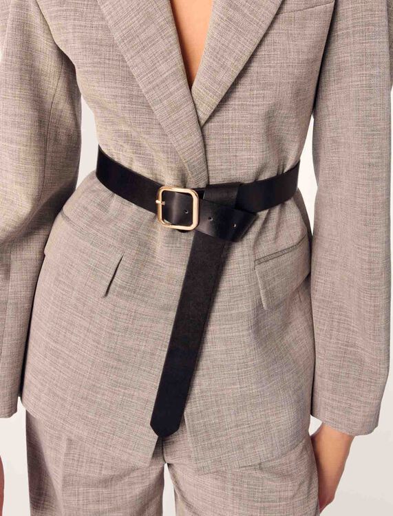 Belted suit jacket - Blazers & Jackets - MAJE