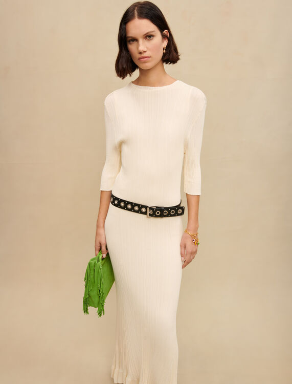 Long knit dress - Dresses - MAJE