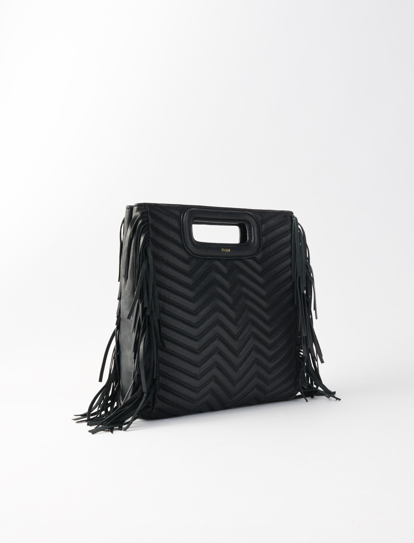 119MPADDED QUILTED LEATHER M BAG