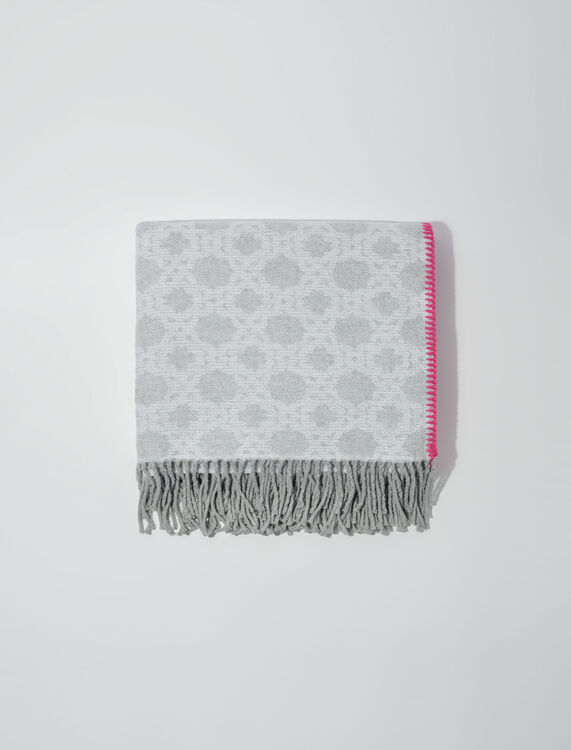 Monogram poncho - Scarves and shawls - MAJE