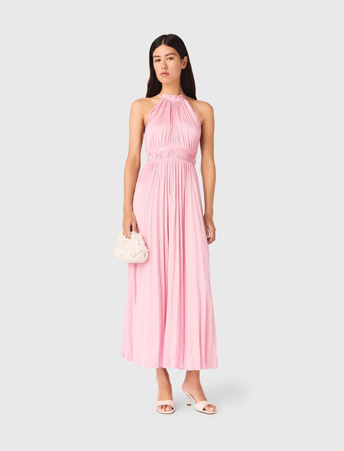 Pleated maxi dress - Dresses - MAJE
