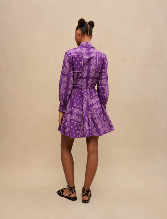 Paisley print short dress - Dresses - MAJE