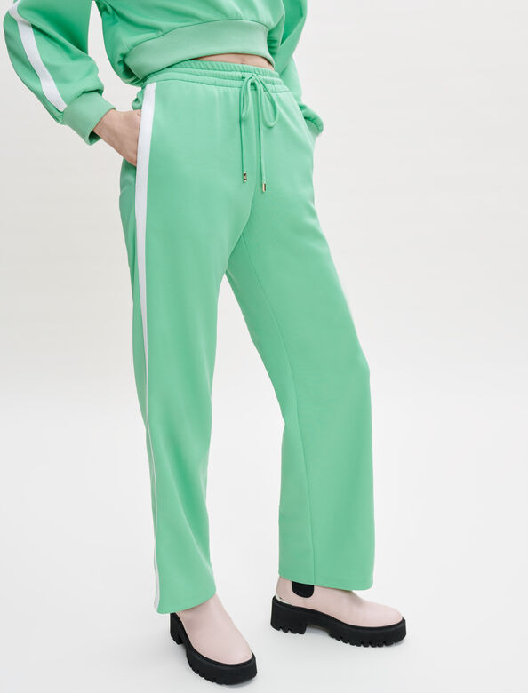 Jogging bottoms with contrasting bands : Trousers & Jeans color 