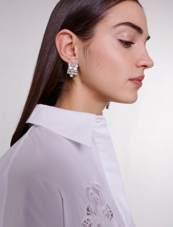 Cascade diamanté earrings - Fall-Winter Collection - MAJE
