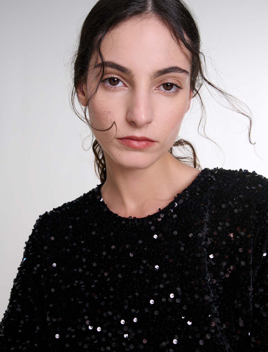 Sequinned velvet top : Fall-Winter Collection color 