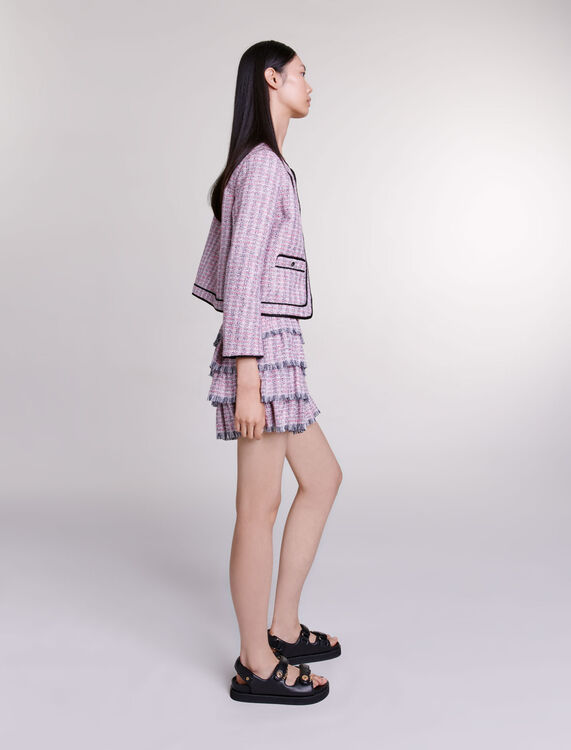 Short tweed skirt -  - MAJE