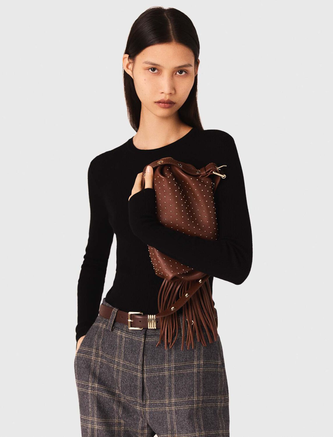 maje : Sweaters & Cardigans color Burgundy