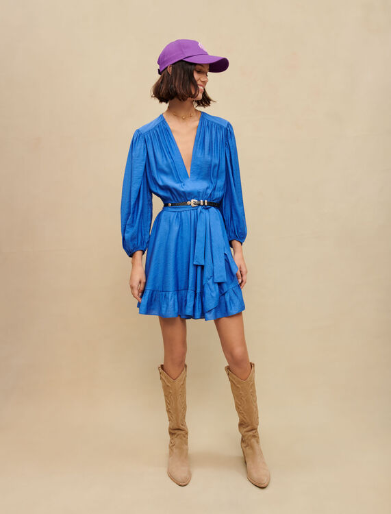 Short ruffled dress - Dresses - MAJE
