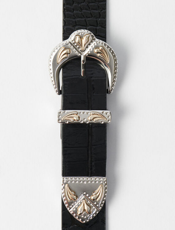 Western double buckle belt - Other Accessories - MAJE
