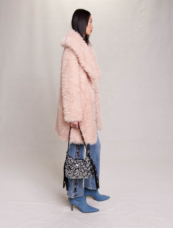 Faux fur coat - Coats - MAJE
