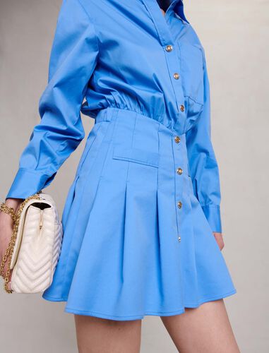 Short shirt dress : Dresses color Blue