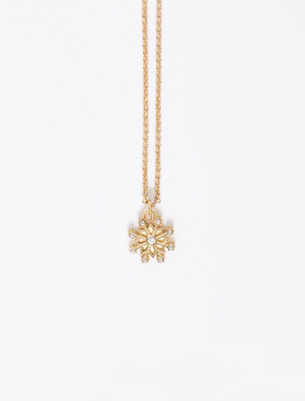 Snowflake pendant with chain : Other Accessories color 