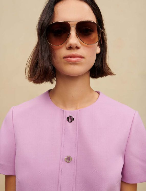 Short, straight-cut dress - Dresses - MAJE