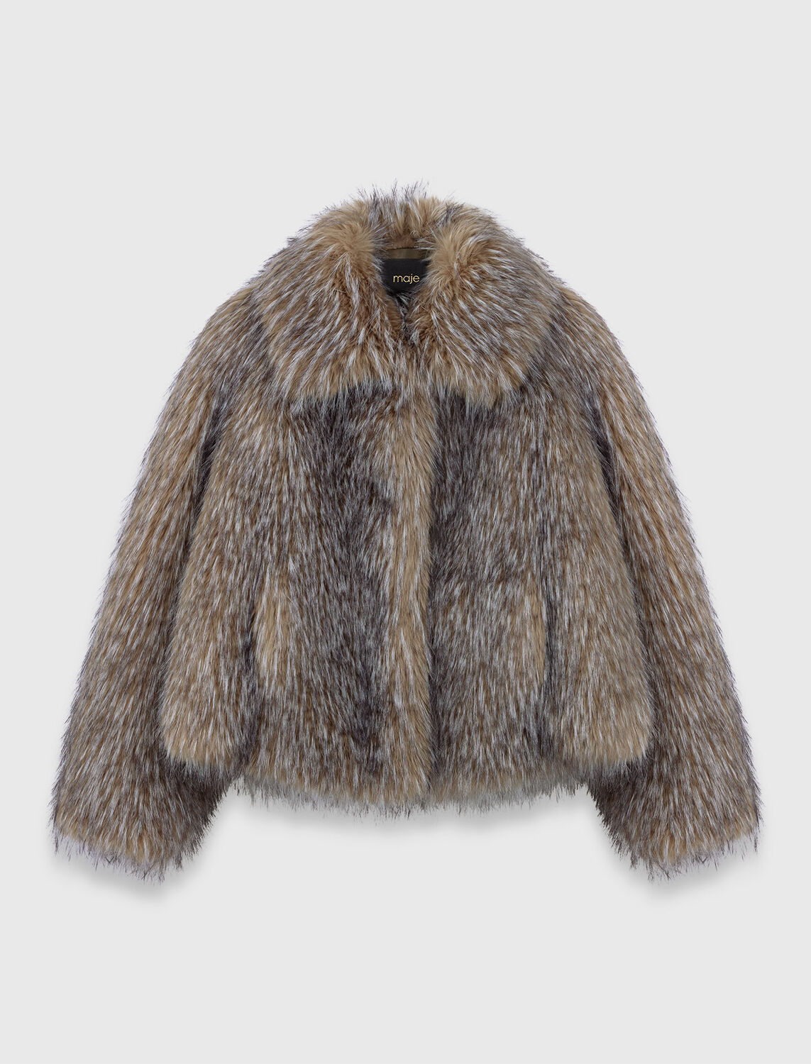 Short faux fur coat - Coats - MAJE